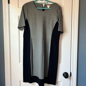 Jcrew color block dress size 14 EUC